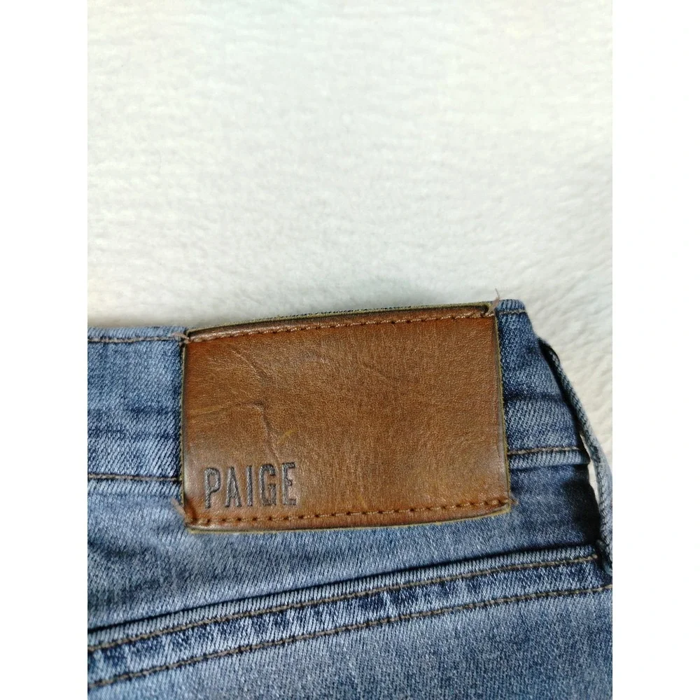 Paige Lennox Jeans Mens 36 Blue Medium Wash Slim Tapered Stretch Denim Casual